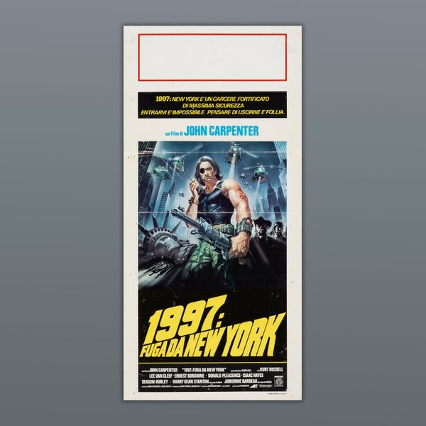 Original Movie Poster Escape from New York - 1981 - 33X70 CM