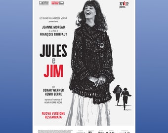 Film Poster Re-Edition François Truffaut - Size 100X140 CM