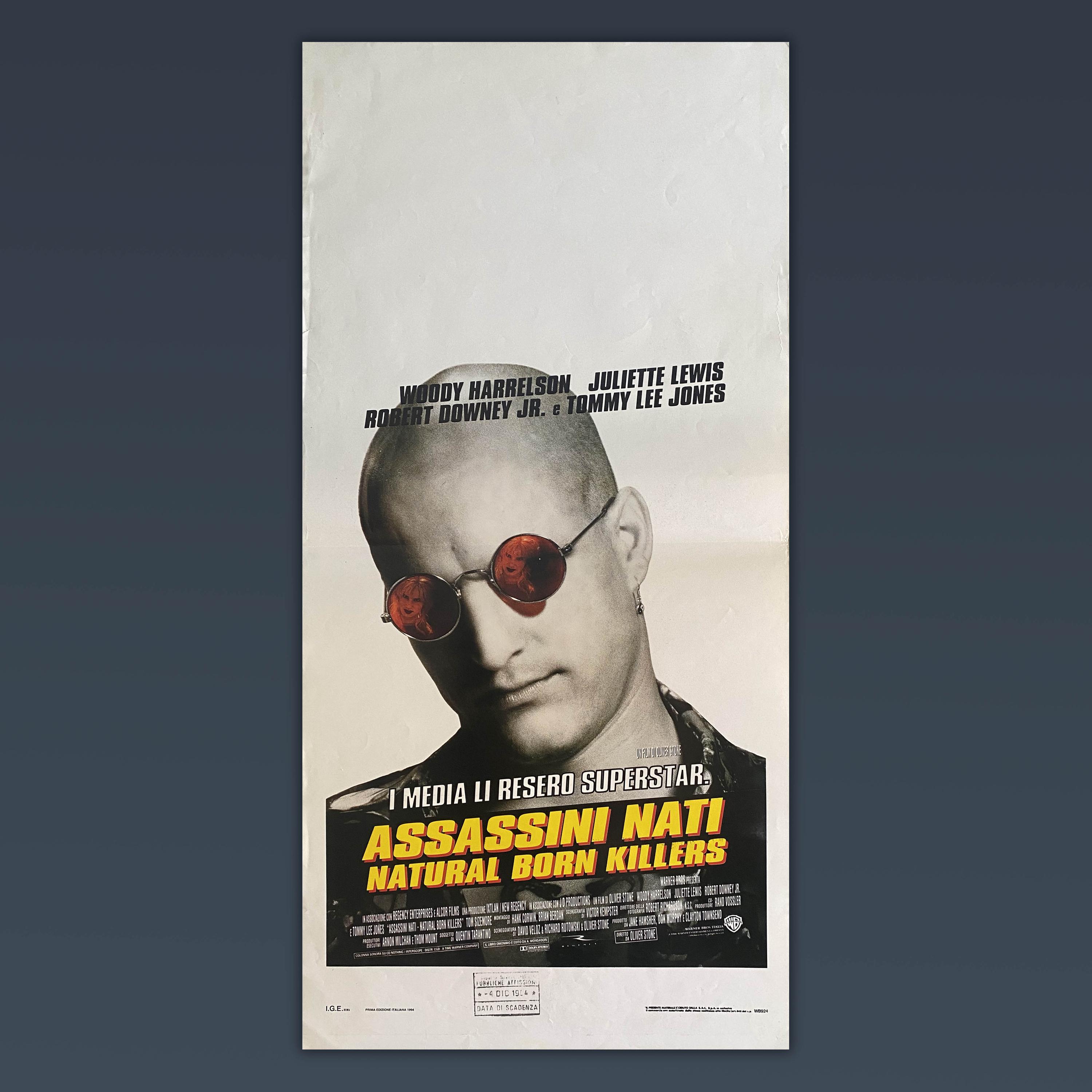 Original Movie Poster Natural Born Killers - 1994 - Oliver