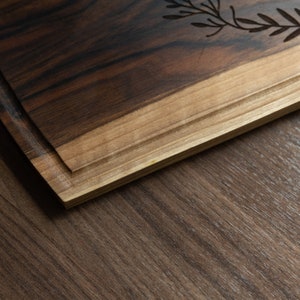 Walnut Wood Cutting Board Personalised Handmade Custom Engraved Wooden Chopping Board Cheese Board Wooden Serving Board Serving Platter Tray image 5