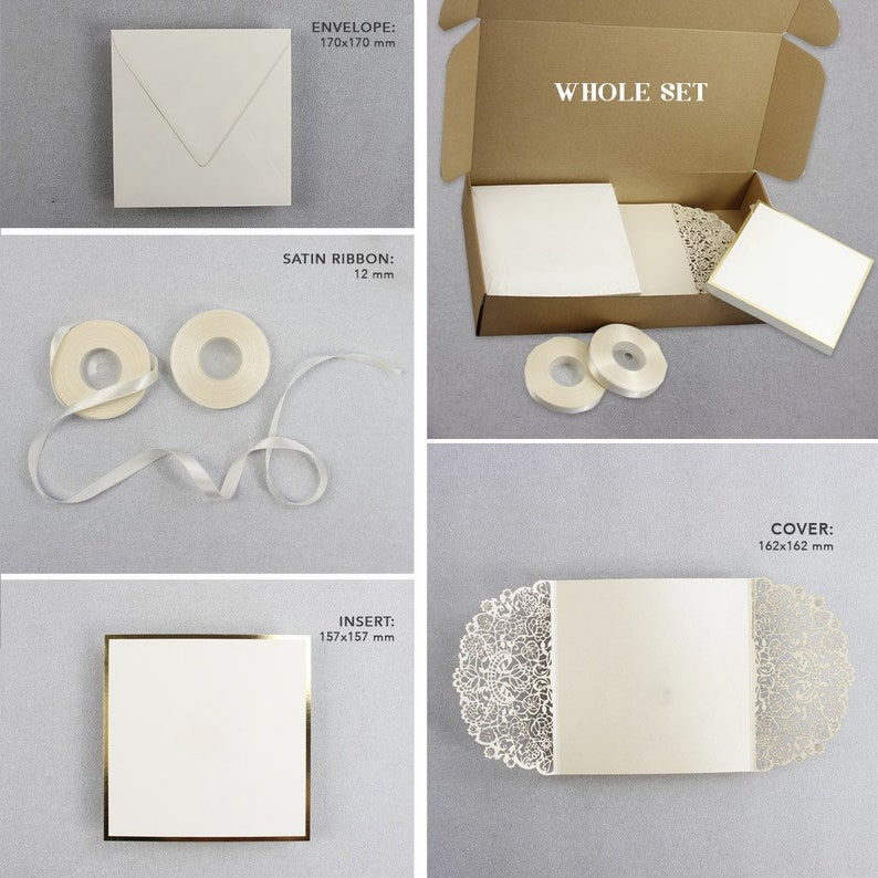 Wedding DIY Invitations Laser Cut Gatefold Invitation With Etsy UK