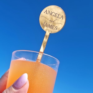 Swizzle Stick, Personalizowany mieszadełko do drinków, Niestandardowy mieszadełko do koktajli, Nazwy miejsc na mieszadełkach, Upominki na przyjęcie urodzinowe, Nowoczesne wesele