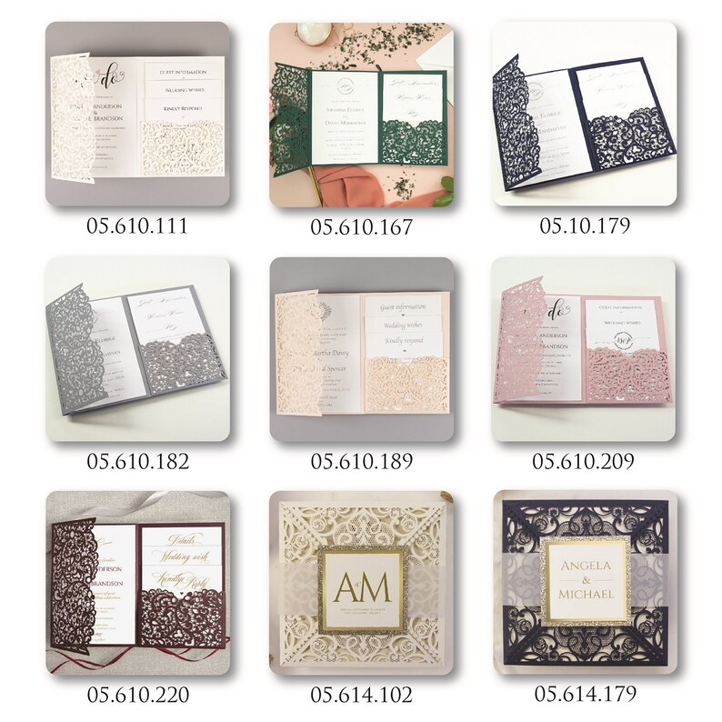 SAMPLE With FREE Delivery of Invitations Order Our Sample Etsy