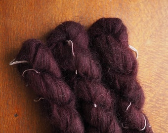 mohair silk lace Hannah's Midnight Plum