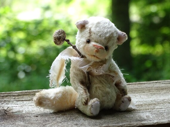 kitty with teddy bear