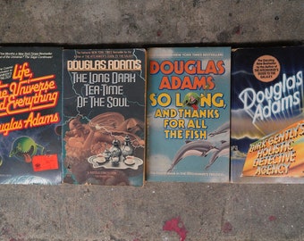 Douglas Adams: Set of 4, Pocket Books (1980s)