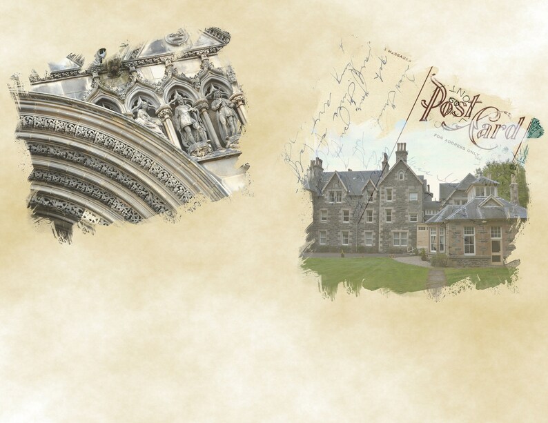 The Highlander PRINTED junk journal kit ephemera scrapbooking pages collage Scotland