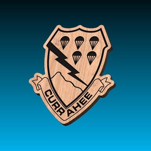 506th Infantry Regiment (Currahee), 101st Airborne Patch, Logo Military SVG File for Woodworking, CNC, Printing and Lasering