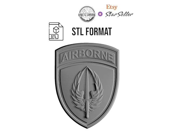 Special Operations Aviation Command (USASOAC) Patch Military STL File for Woodworking, CNC, Printing and Lasering