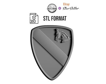 1st Cavalry Division STL Patch for 3D Printing, CNC Woodworking (Digital Download)