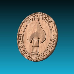 Special Operation Command (SOCOM) 3D STL File for Woodworking, 3-D Printing