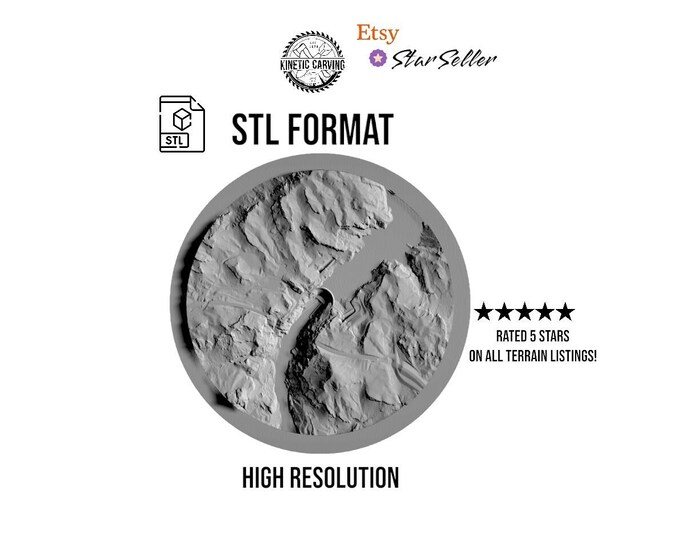 The Hoover Dam Terrain File – 3D Topographic Map for CNC, 3D Printing, or 3D Lasering