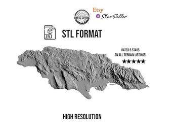 Jamaica 3D STL Model for CNC & 3D Printing (Digital Download)