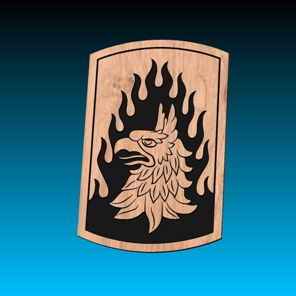 12th Aviation Brigade Patch Military SVG File for Woodworking, CNC, Printing and Lasering