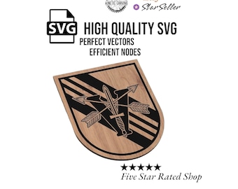 Special Forces Legion Patch Logo Military SVG File for Woodworking, CNC, Printing and Lasering