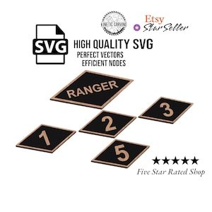 Vintage Ranger Military Logo SVG File: CNC, Laser Cut (Digital Download)