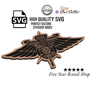 Air Force Special Warfare Patch Military SVG File for Woodworking, CNC, Printing and Lasering
