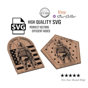 SWAT-team ontwerpt SVG-bestand voor houtbewerking, CNC, printen en laseren