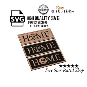 Tennessee HOME Design SVG-Datei Sammlung für Holzbearbeitung, CNC, Druck und Lasern