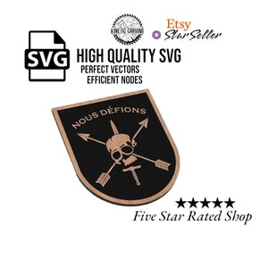 Special Forces Nous Defions Military Patch SVG, CNC, Laser Engraving (Digital Download)