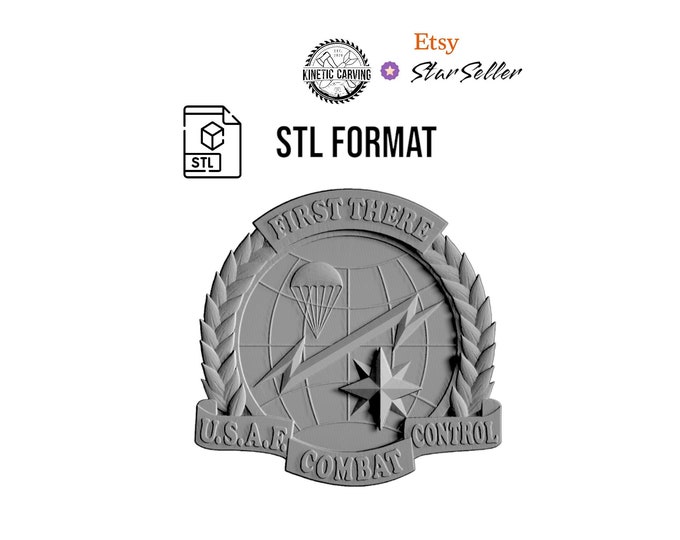 United States Air Force Combat Control (CCT) 3D STL for 3D Printing, CNC Woodworking