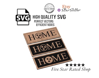 Tennessee HOME Design SVG File Collection for Woodworking, CNC, Printing and Lasering