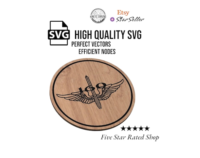 160th Special Operations Aviation Regiment (Airborne) Patch, Logo Military SVG File for Woodworking, Printing and Lasering