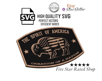 American Bison SVG File: Westward Expansion Design (Digital Download)