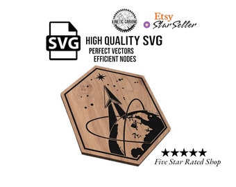 Space Base Delta Garrison Patch Logo SVG File: CNC, Laser Cut (Digital Download)