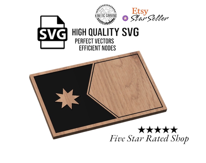 Minnesota State Flag SVG File for Woodworking, CNC, Printing and Lasering