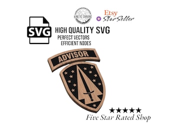 SFAB Advisor Patch SVG File: Military CNC, Laser Cut (Digital Download)