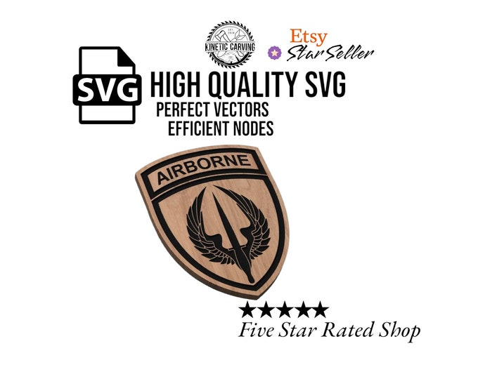 Special Operations Aviation Command (USASOAC) Patch Military SVG File for Woodworking, CNC, Printing and Lasering