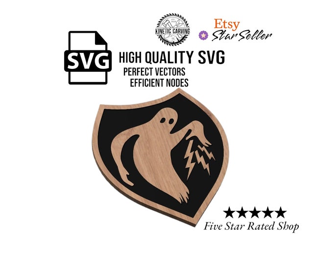 WWII Special Troops Patch (Ghost) SVG File for Woodworking, CNC, Printing and Lasering