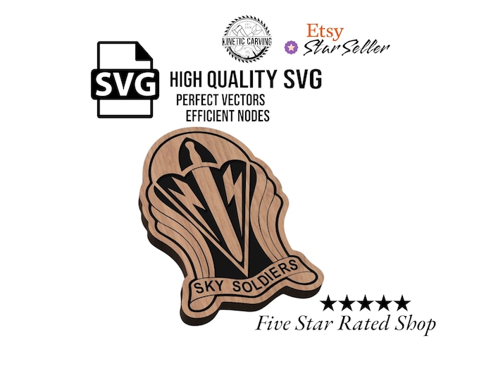 173rd Airborne Sky Soldiers Patch SVG File: Military Logo (Digital Download)