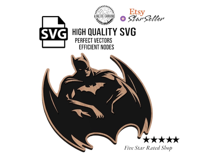 Super Hero SVG File for Woodworking, CNC, Printing and Lasering