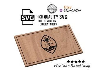 Guam Flag SVG File for Woodworking, CNC, Printing and Lasering (Digital Download)