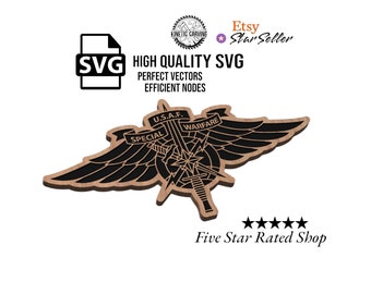 Air Force Special Warfare Patch Military SVG File for Woodworking, CNC, Printing and Lasering