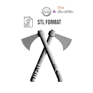 Crossing Axes STL for CNC, 3D Printing, or 3D Lasering