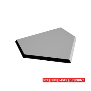 Domowa płyta baseballowa 3D STL | Plik do rzeźbienia CNC 3D, sztuka reliefowa w drewnie, gotowy do druku 3D