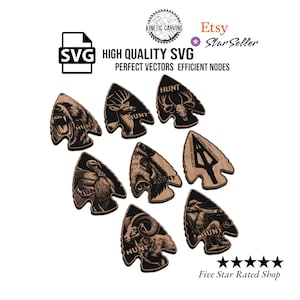 Arrowhead Hunting Combo Pack Bundle SVG for Woodworking, CNC, Printing and Lasering