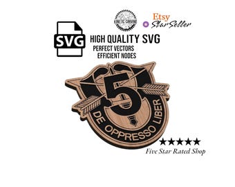 5th Special Forces Group SVG, Military Logo, CNC, Lasering (Digital Download)