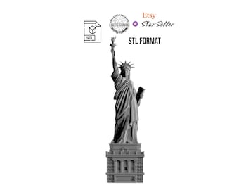 Statue of Liberty STL File: 3D Printing, CNC, Lasering