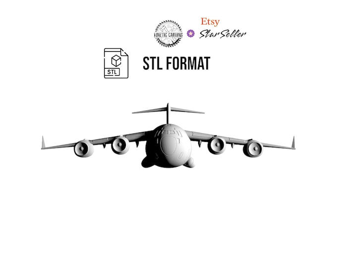 C-17 Globemaster III STL File: Military Aircraft 3D Model (Digital Download)