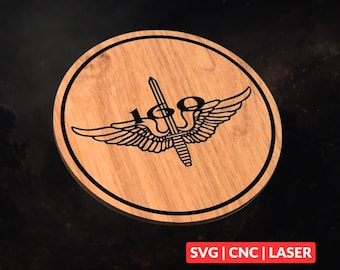 160th SOAR SVG | CNC Laser Cut File, Wood Wall Art, Glowforge Engraving, LightBurn Ready