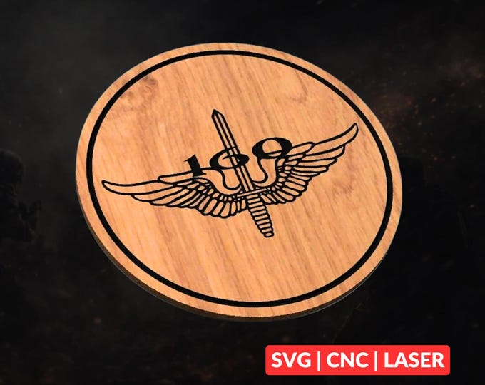 160th SOAR SVG | CNC Laser Cut File, Wood Wall Art, Glowforge Engraving, LightBurn Ready