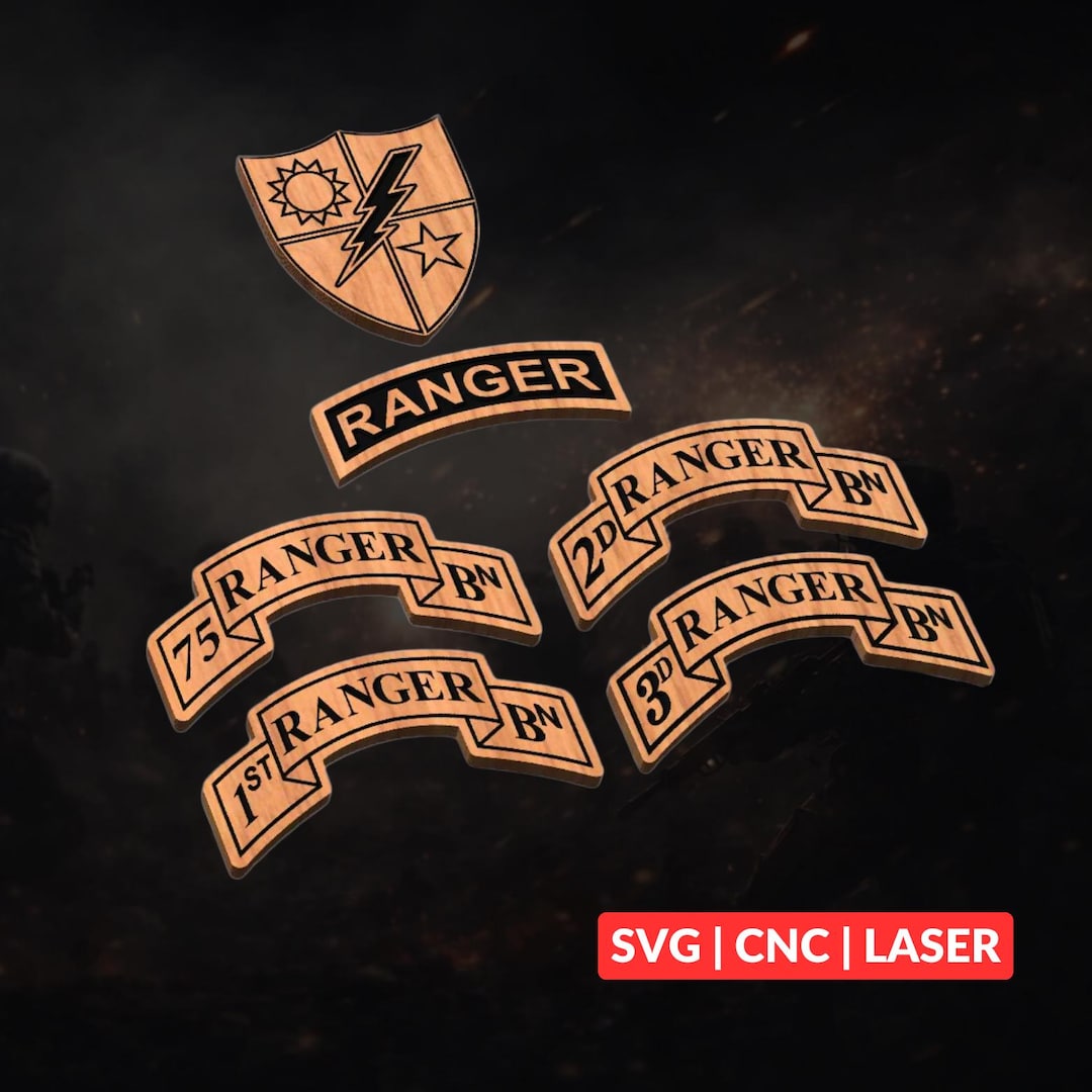 Ranger Regiment Bundle SVG | CNC Laser Cut File, Wood Wall Art ...