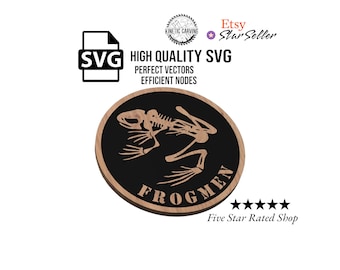 United States Navy Seal Frogmen Combo Pack Military SVG File for Woodworking, CNC, Printing and Lasering