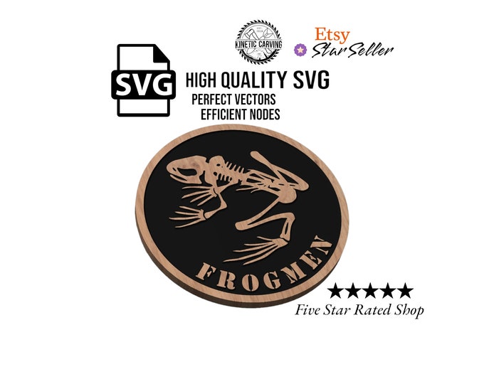United States Navy Seal Frogmen Combo Pack Military SVG File for Woodworking, CNC, Printing and Lasering