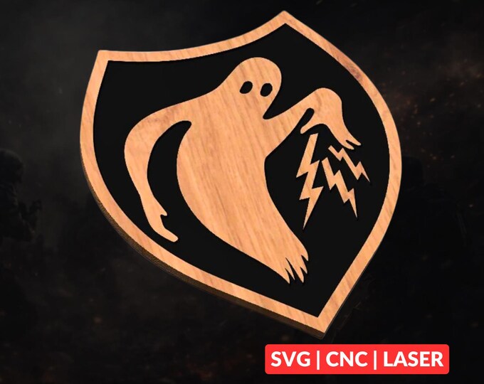 Ghost Army SVG | CNC Laser Cut File, Wood Wall Art, Glowforge Engraving, LightBurn Ready