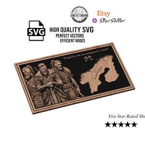 Archivo Viking SVG para carpintería, CNC, impresión y láser
